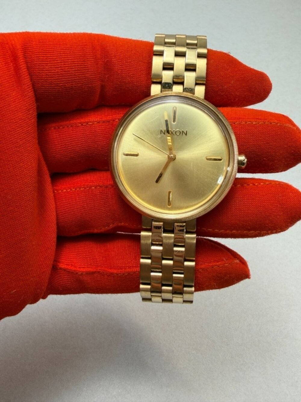 Nixon Rose Gold Tone The Vix Bracelet Watch Womens Quartz